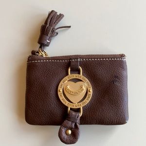 Juicy Couture coin pouch, card holder, key chain.